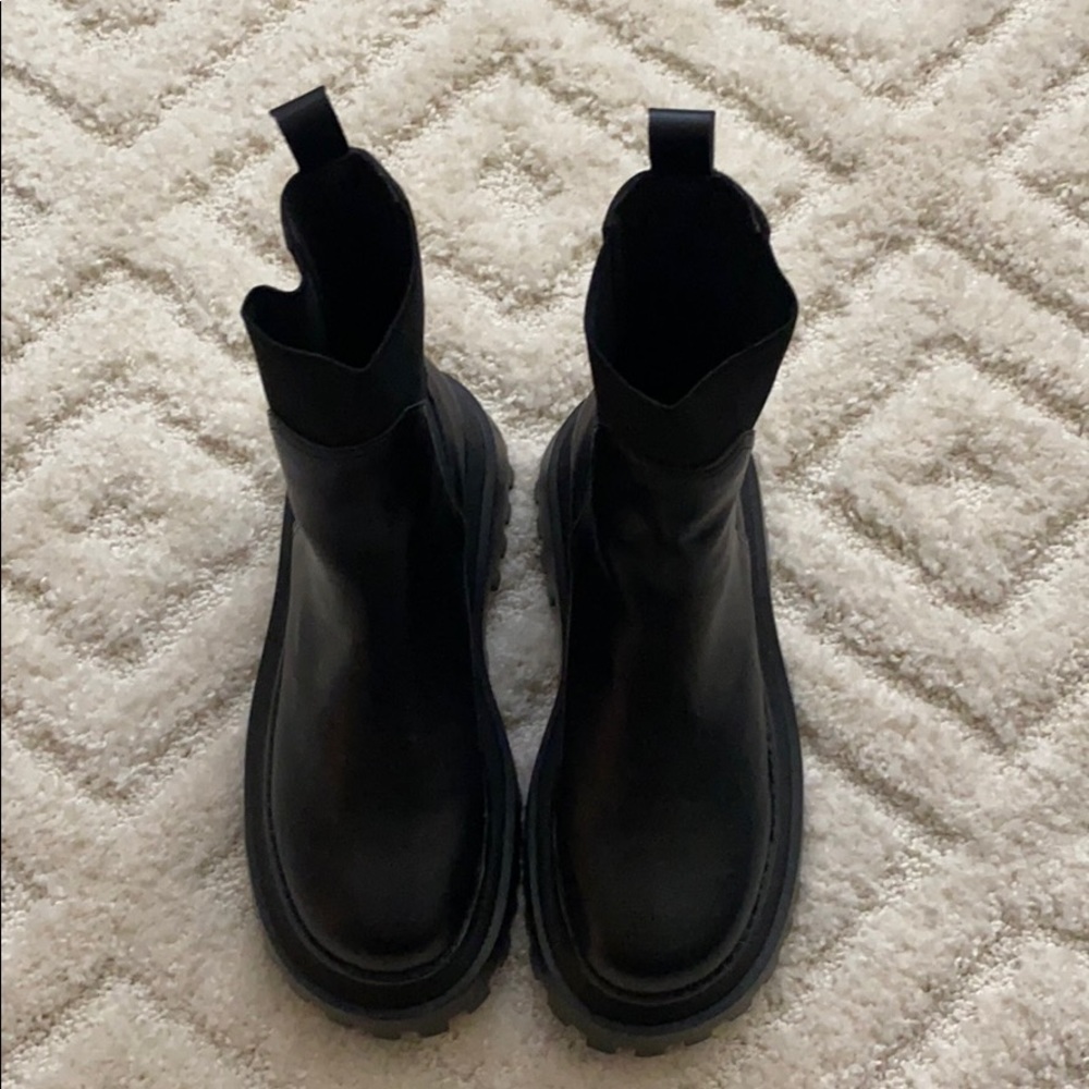 Chunky black boots